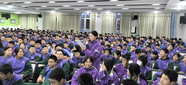 “院士开讲啦”走进石大附中，引爆600名师生科学热情